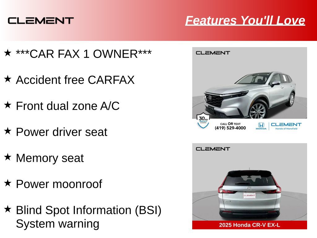 Used 2025 Honda CR-V EX-L image 9
