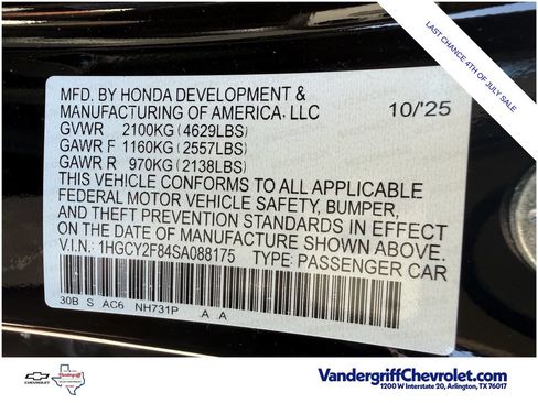 Used 2025 Honda Accord Touring image 30