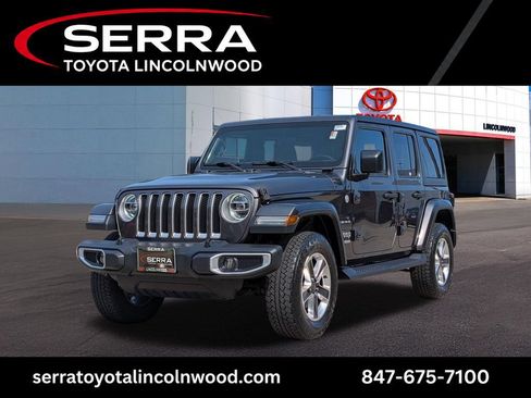 Used 2018 Jeep Wrangler Unlimited Sahara w/ LED Lighting Group AWD/4WD image 1