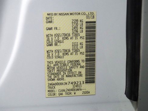 Used 2018 Nissan Frontier SV w/ Value Truck Package image 50