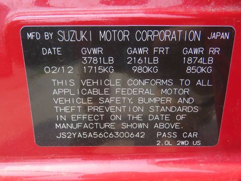Used 2012 Suzuki SX4 Sportback FWD image 39