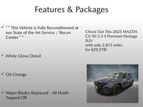 Certified 2025 MAZDA CX-50 AWD 2.5 S w/ Cargo Package image 4