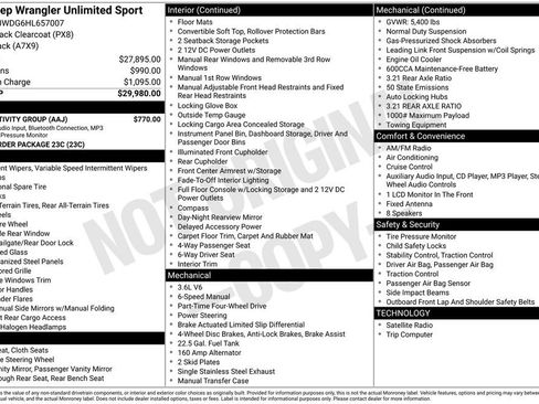 Used 2017 Jeep Wrangler Unlimited Sport w/ Connectivity Group image 15