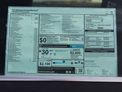New 2026 BMW 530i xDrive w/ Executive Package AWD/4WD image 2