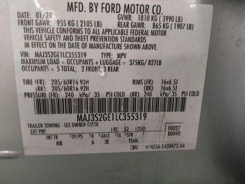 Used 2020 Ford EcoSport SE w/ SE Convenience Package image 33