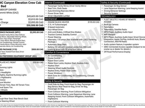 Used 2023 GMC Canyon Elevation w/ Convenience Package AWD/4WD image 9