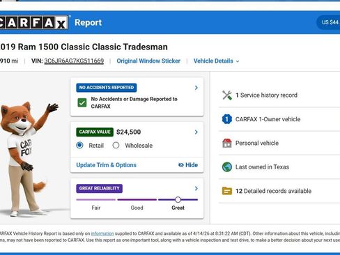 Used 2019 RAM 1500 Tradesman image 10