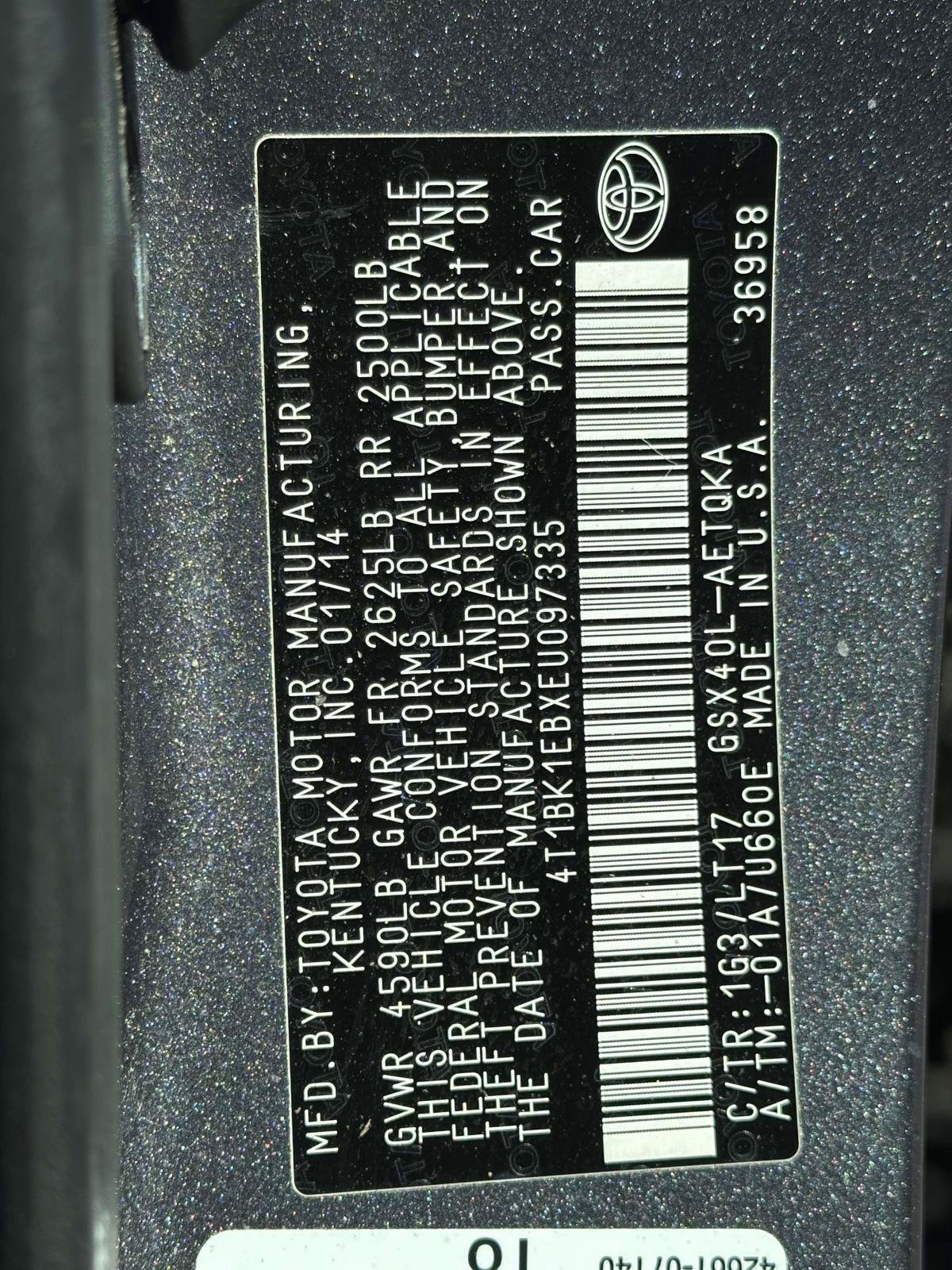 Used 2014 Toyota Avalon XLE Touring FWD image 29