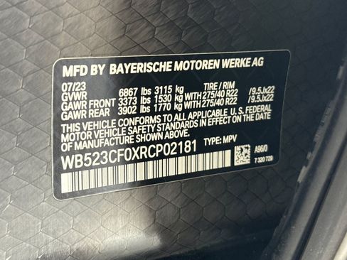Certified 2024 BMW iX xDrive50 w/ Sport Package AWD/4WD image 27