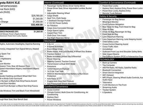 Used 2023 Toyota RAV4 XLE w/ Convenience Package FWD image 3