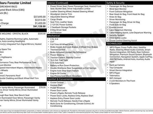 Used 2025 Subaru Forester Limited AWD/4WD image 2
