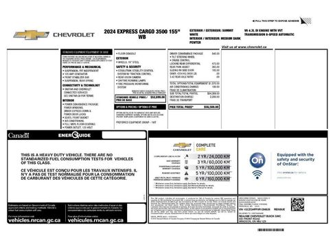 Used 2024 Chevrolet Express 3500 Extended w/ Driver Convenience Package image 2