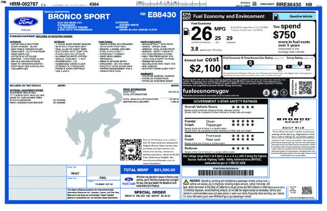 Used 2024 Ford Bronco Sport Big Bend AWD/4WD image 36