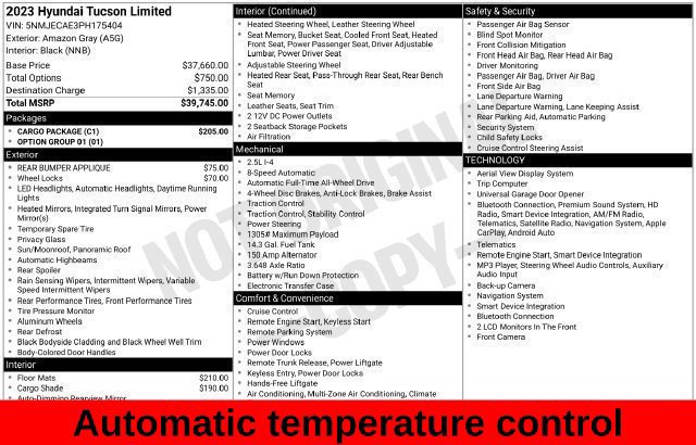 Used 2023 Hyundai Tucson Limited w/ Cargo Package AWD/4WD image 20