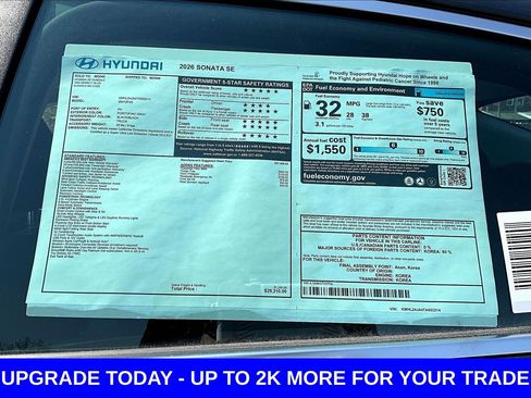 New 2026 Hyundai Sonata SE FWD image 18