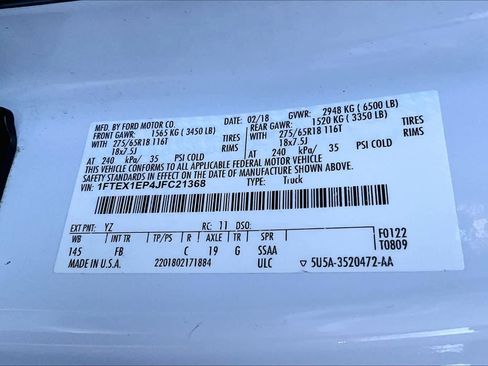 Used 2018 Ford F150 XLT w/ Equipment Group 302A Luxury image 32