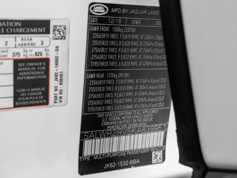 Used 2019 Land Rover Range Rover Sport HSE image 57