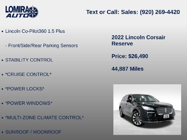 Used 2022 Lincoln Corsair Reserve AWD/4WD image 21