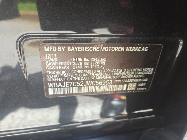 Used 2018 BMW 540i xDrive AWD/4WD image 2