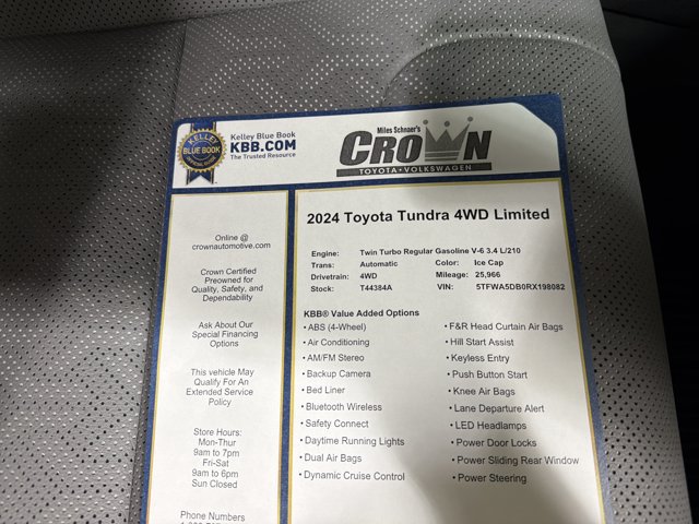 Used 2024 Toyota Tundra Limited AWD/4WD image 19