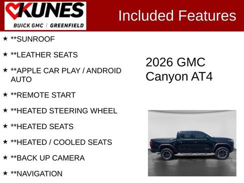 Used 2026 GMC Canyon AT4 w/ Technology Plus Package AWD/4WD image 2