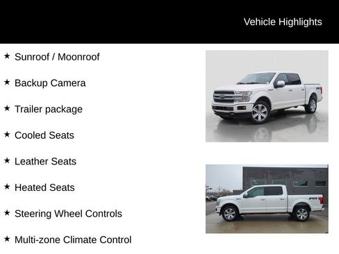 Used 2018 Ford F150 Platinum w/ Technology Package image 11