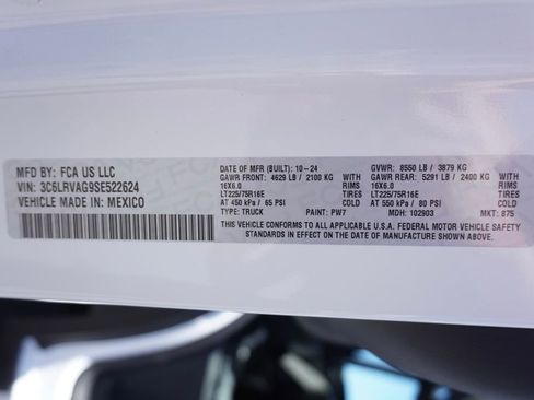 New 2025 RAM ProMaster 1500 w/ Safety Group image 32