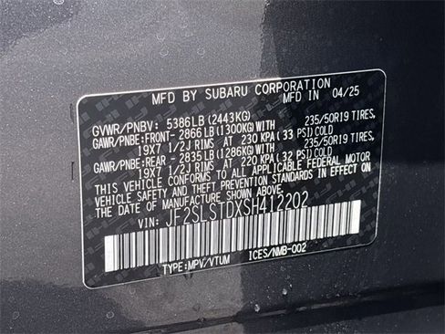 New 2025 Subaru Forester Touring image 26