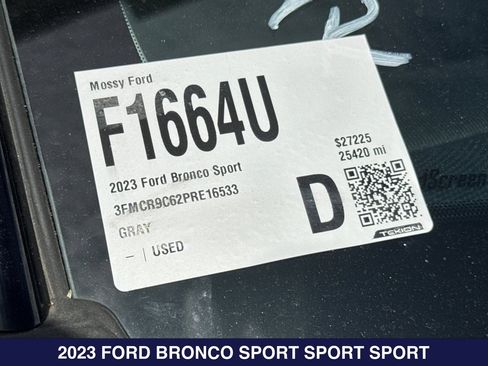 Used 2023 Ford Bronco Sport Outer Banks w/ Tech Package AWD/4WD image 2