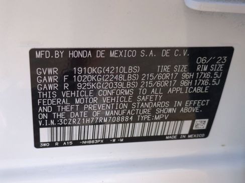 Used 2024 Honda HR-V EX-L image 14
