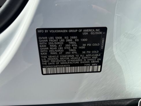 New 2026 Volkswagen Atlas SE image 35