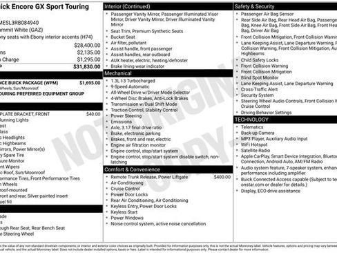 Used 2024 Buick Encore GX Sport Touring w/ Experience Buick Package AWD/4WD image 8