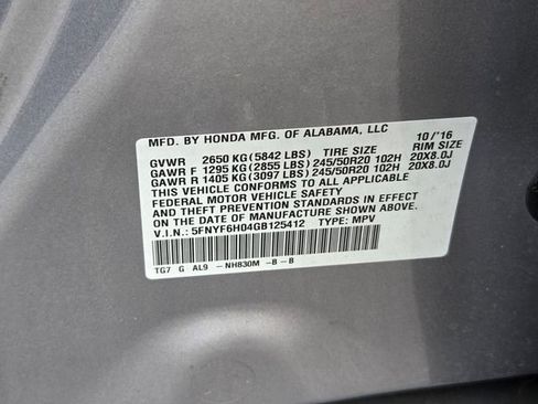 Used 2016 Honda Pilot Elite image 9