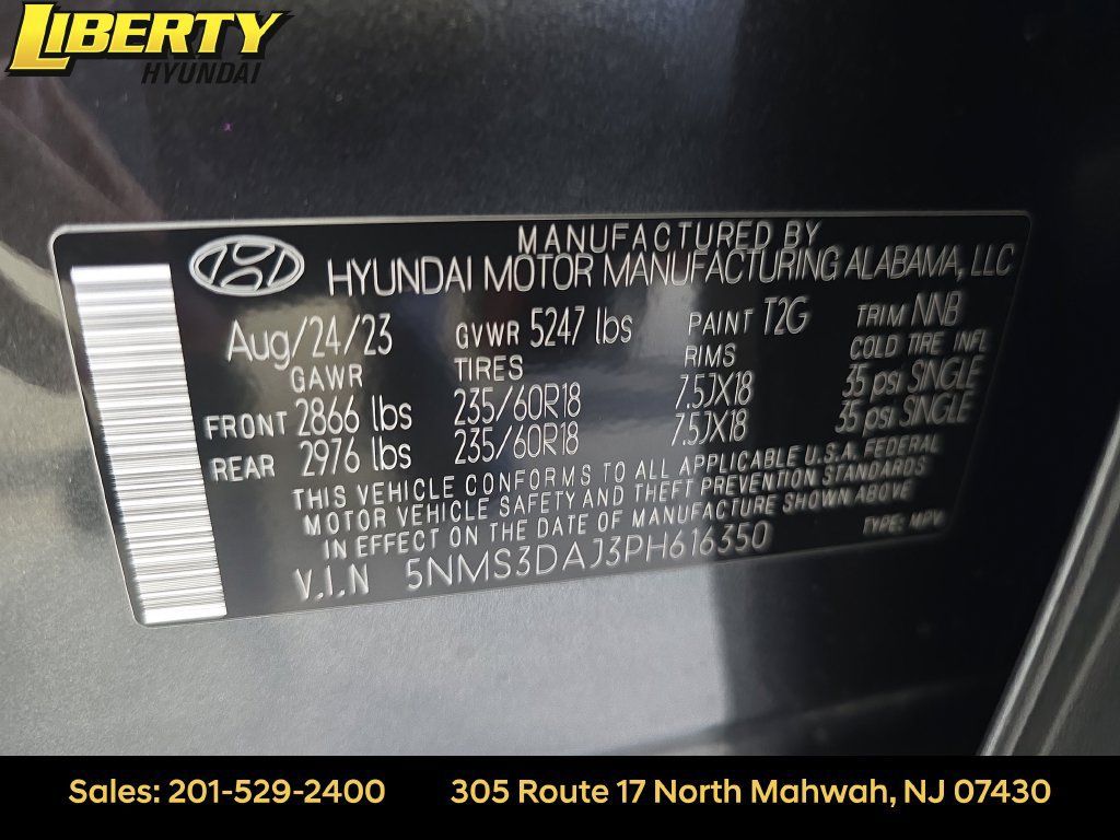 Certified 2023 Hyundai Santa Fe SEL w/ Premium Package AWD/4WD image 31