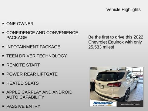 Certified 2022 Chevrolet Equinox RS w/ LPO, Floor Liner Package image 6