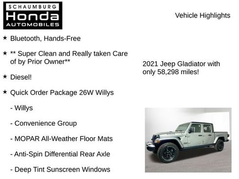 Used 2021 Jeep Gladiator Willys image 8