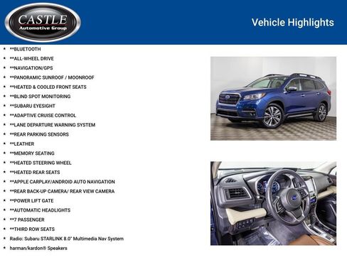 Used 2022 Subaru Ascent Touring w/ Popular Package #2A image 3