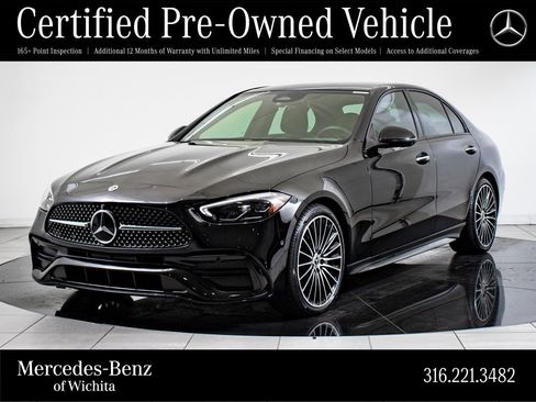 Certified 2024 Mercedes-Benz C 300 4MATIC Sedan w/ AMG Line w/ Night Package image 1