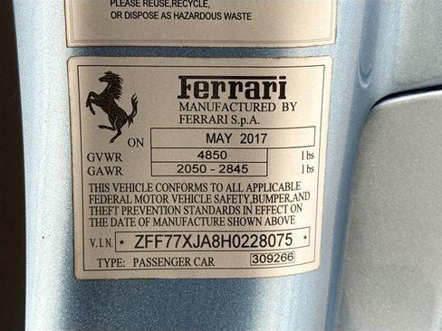 Certified 2017 Ferrari California T RWD image 28