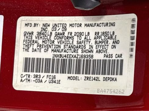 Used 2010 Toyota Corolla LE w/ All Weather Guard Pkg FWD image 14