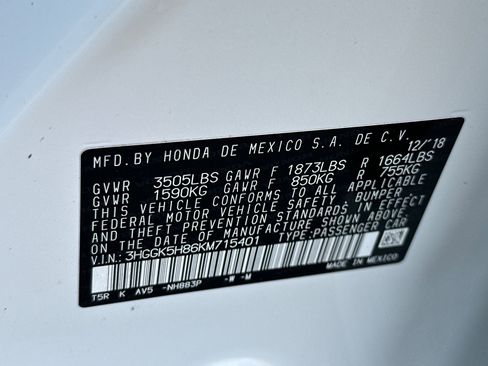 Used 2019 Honda Fit EX image 33