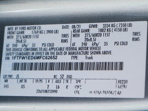 Used 2021 Ford F150 XLT w/ Equipment Group 302A High image 52