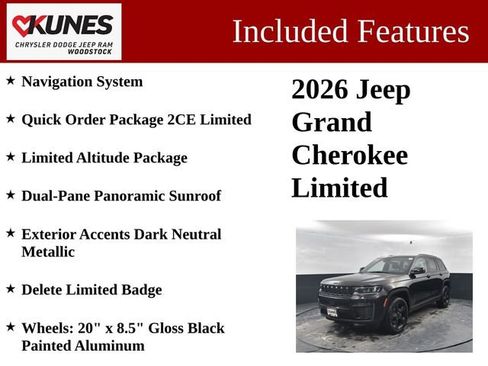 New 2026 Jeep Grand Cherokee Limited AWD/4WD image 3