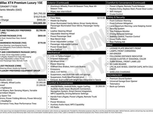 Used 2019 Cadillac XT4 Premium Luxury image 47