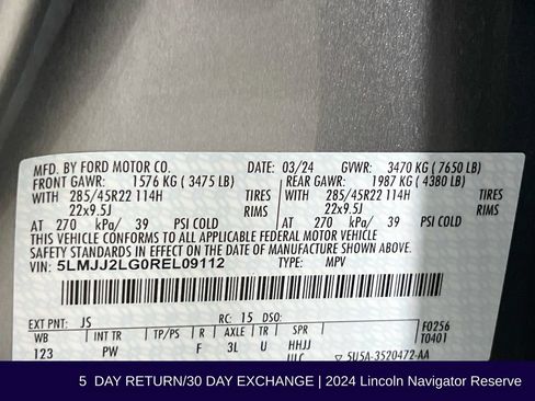 Used 2024 Lincoln Navigator Reserve AWD/4WD image 40
