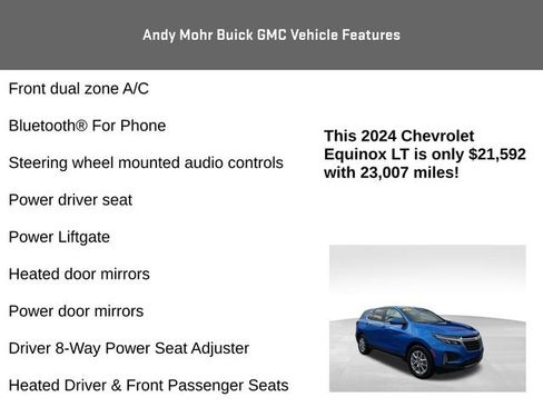 Used 2024 Chevrolet Equinox LT w/ LPO, Floor Liner Package image 8