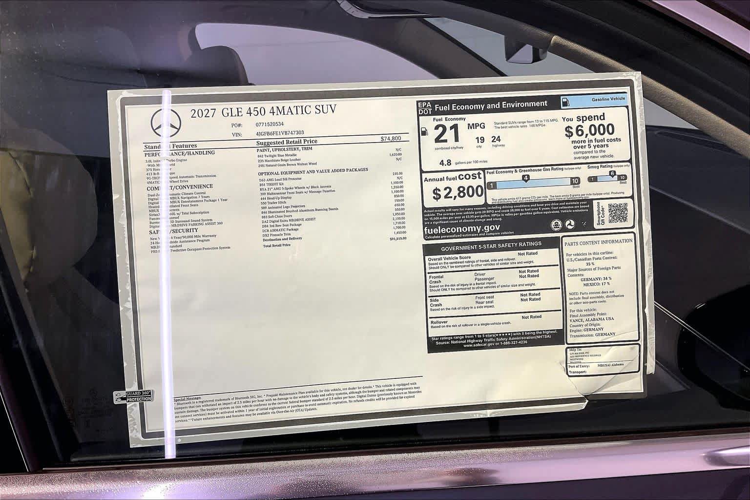 New 2027 Mercedes-Benz GLE 450 4MATIC image 18