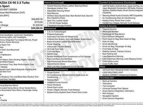 New 2026 MAZDA CX-90 3.3 Turbo w/ Premium Sport Pkg image 3