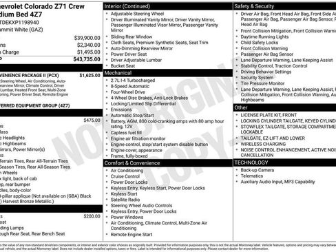 Used 2023 Chevrolet Colorado Z71 w/ Z71 Convenience Package 2 AWD/4WD image 11