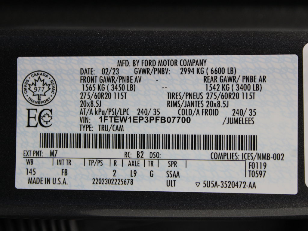 Used 2023 Ford F150 XLT w/ Equipment Group 302A High AWD/4WD image 73
